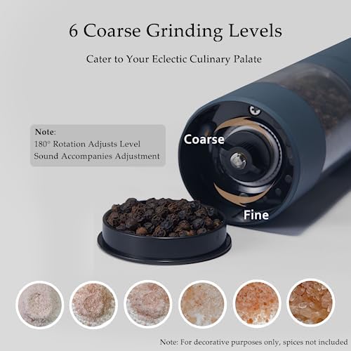 Electric Salt Pepper Mill Set with USB Rechargeable