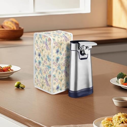 Dragonfly Floral Can Opener Cover Anti-Stain