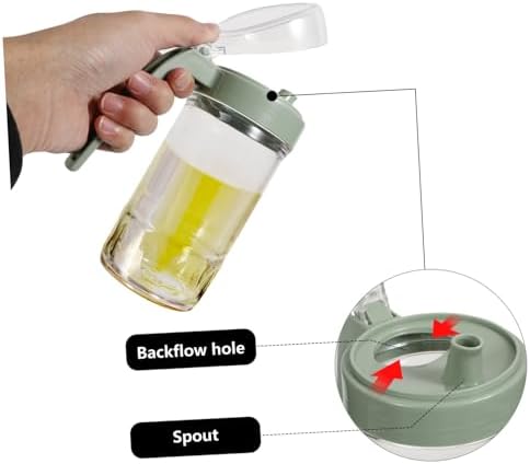 500ml Acrylic Oil and Vinegar Mixing Bottle Kitchen Oil Sprayer Condiment Squeeze Bottle