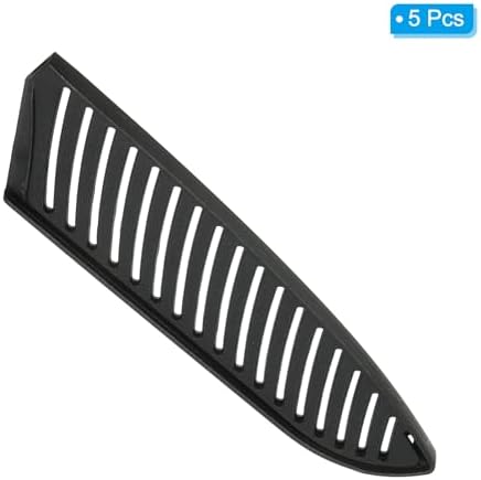 5-Pack PP Safety Knife Cover for 7 Santoku Knives in Black