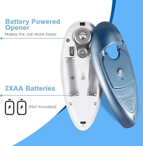 One-Touch Electric Can Opener Smooth Edge Best Gift for Seniors