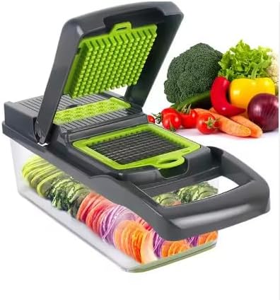 15-In-1 Vegetable Chopper with Extra-Sharp Steel Blades