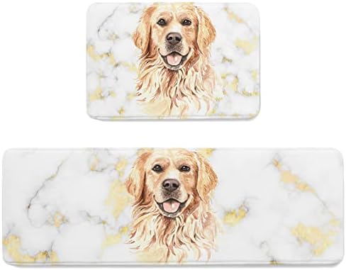 Golden Retrievers Kitchen Floor Mats
