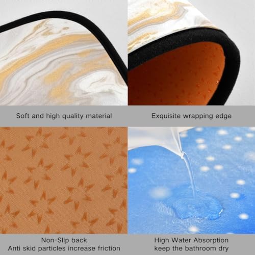 Kigai White Marble Anti Fatigue Mats