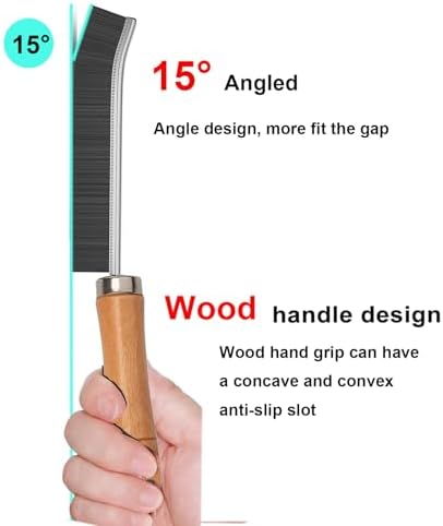 LAMSEA2-Piece Crevice Cleaning Brush for Narrow Gaps