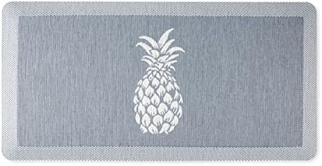 Martha Stewart Aloha Modern Pineapple Anti-Fatigue Air-Infused Kitchen Mat Blue