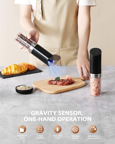 Sangcon Electric Salt Pepper Grinder Set