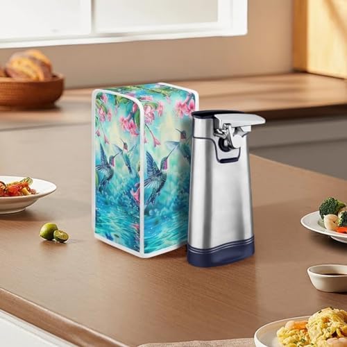 Todiyaddle Elegant Hummingbird Can Opener Dust Cover Hibiscus