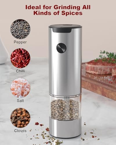 Sleek Automaticsalt Pepper Mill Set