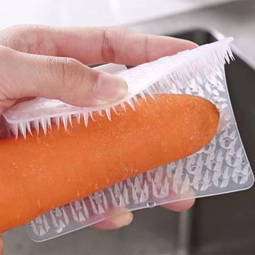 5-Piece Vegetable Cleaning brushes with Hanging Hole Finger Clips