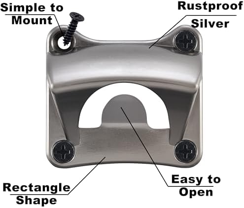 Rust-Resistant Wall-Mounted Beer Bottle Opener
