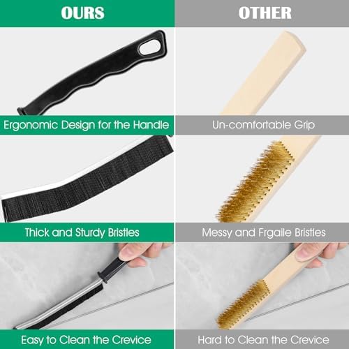 Ztarmau Crevice Cleaning Brush 3-Piece Set