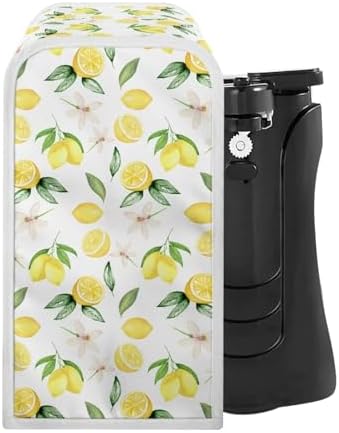 Electric Can Opener Lemon Print Dust Cover
