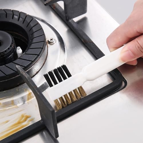4-in-1 Kitchen Cleaning Brush with Stainless Steel Scrape Tool