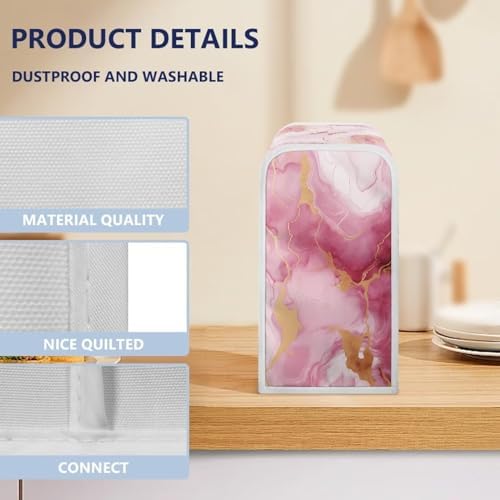 Durable Pink Marble Can Opener Protector Cover