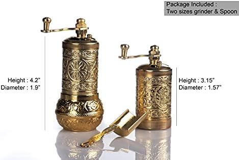 Versatile Manual Pepper Grinder with Crank Handle for Home Kitchen