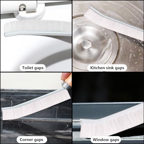 4-Piece Comfort Grip Crevice Brush for Tight Spaces