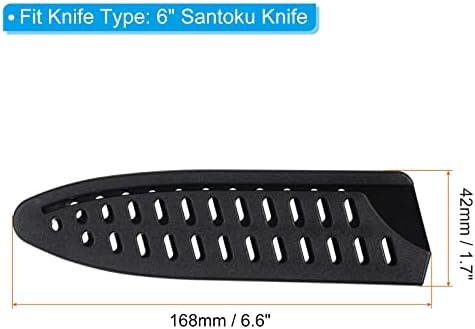 Safety Knife Covers - 6 Chef Knives Set 5-Piece Black