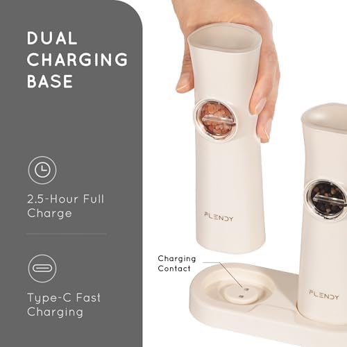 Flendy Gravity Electric Salt and Pepper Grinder