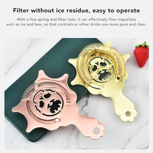 BEIJIALYProfessional Cocktail Strainer Tool for Bartenders and Mixologists