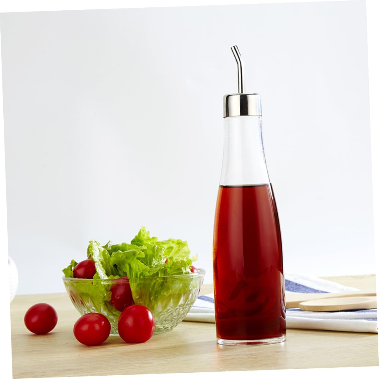 Congarten O Acrylic Oil Bottle Set - Non-Drip Kitchen