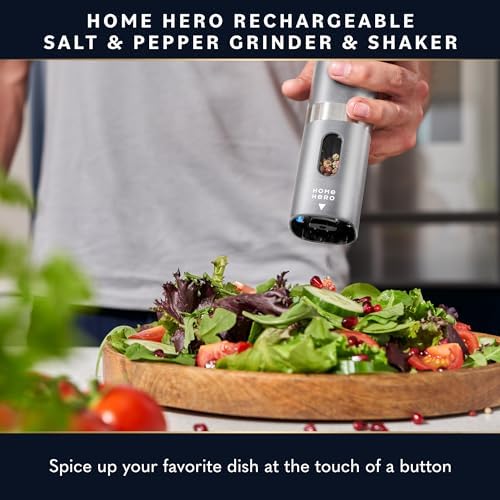Home Hero Electric Salt and Pepper Grinder Set