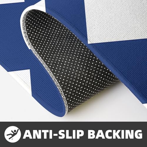 JxWCher Finnish Flag Kitchen Mats 2 Set