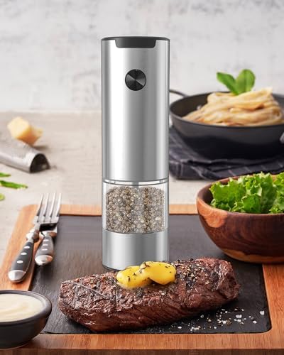 Sleek Automaticsalt Pepper Mill Set