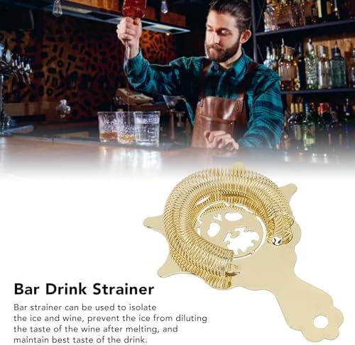 Stainless Steel Strainer Ice Separator for Pure Drinks Professional Bartender Tool