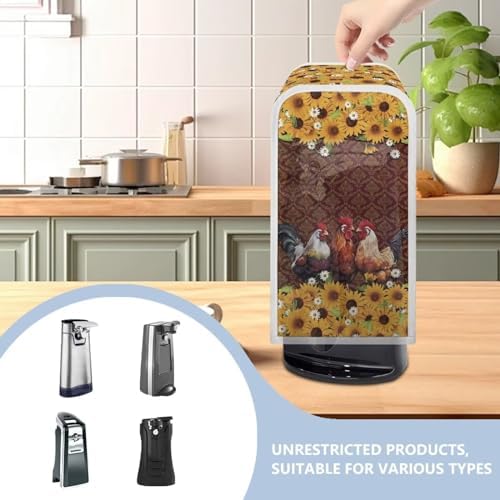 Durable Dustproof Can Opener Cover for Rooster Kitchen Gadgets
