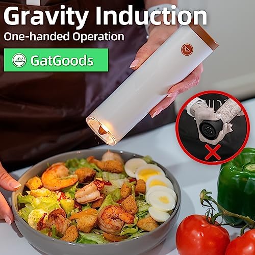 Adjustable Salt Pepper Grinder Set with LED Light