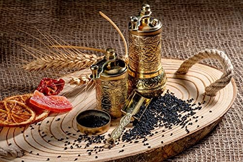Versatile Manual Pepper Grinder with Crank Handle for Home Kitchen