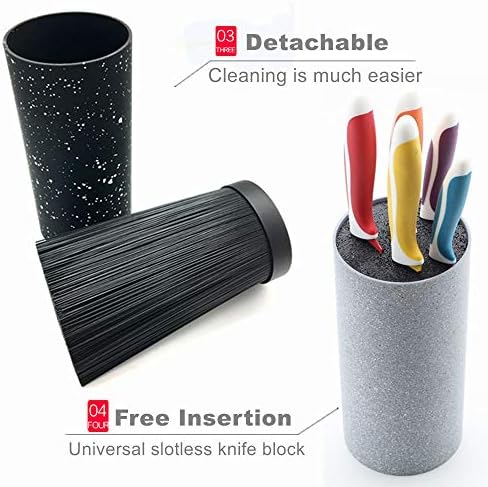 KeepingcooX Universal Knife Block Holder with Premium Nylon Insert