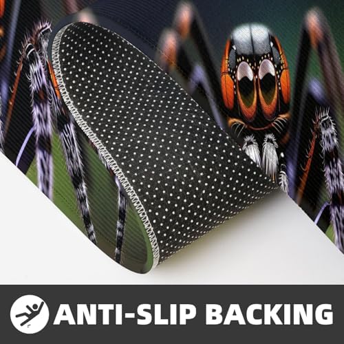 Tropical Rainforest Spiders Kitchen Mats 2 Sets Non-Slip Waterproof