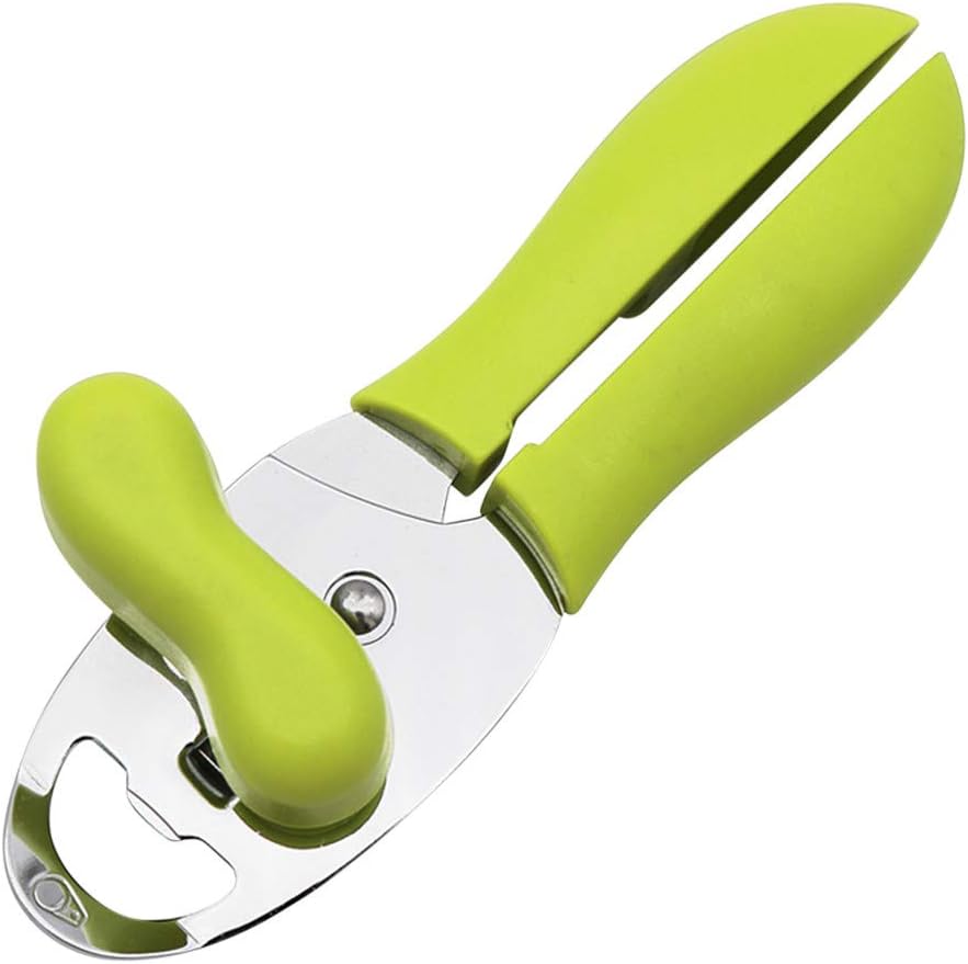 Manual Can Opener with Stainless Steel Blade for Seniors