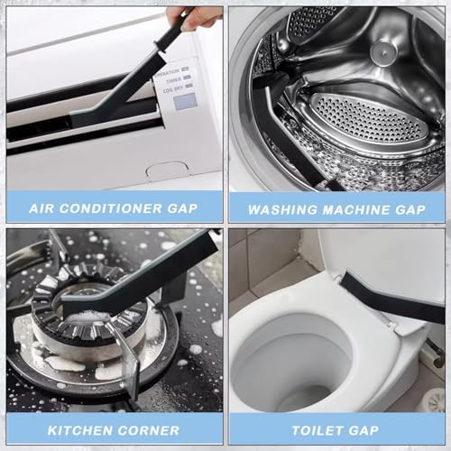 Compact 4Pcs Crevice Cleaning Set for Tight Spaces