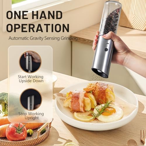 Gravity Electric Salt Pepper Grinder Set