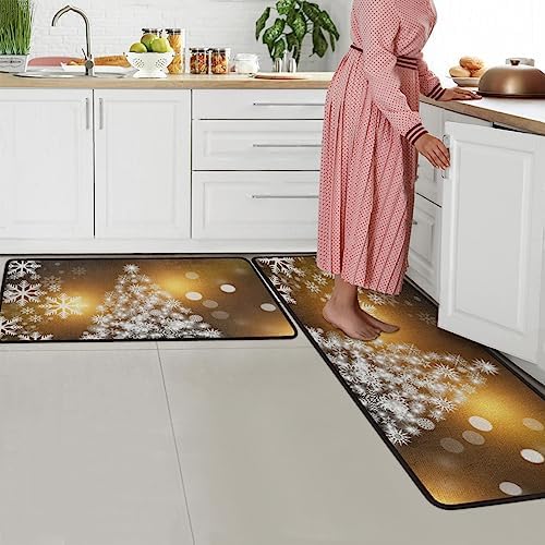 TavistoWaterproof Anti-Fatigue Kitchen Mat Two-Piece Set