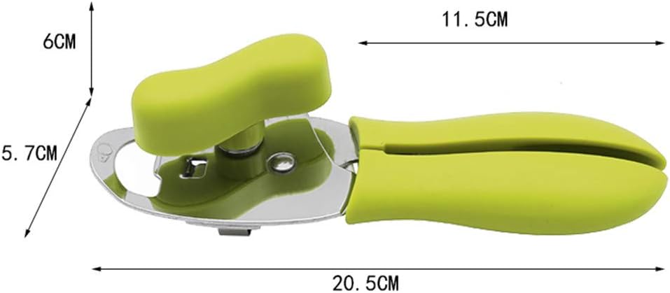 Manual Can Opener with Stainless Steel Blade for Seniors
