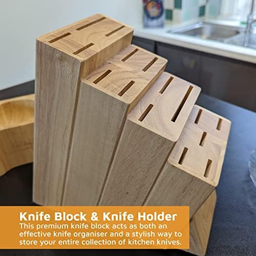 Chef Universal knife block with 16 slots Durable Kitchen Tool Jean-Patrique