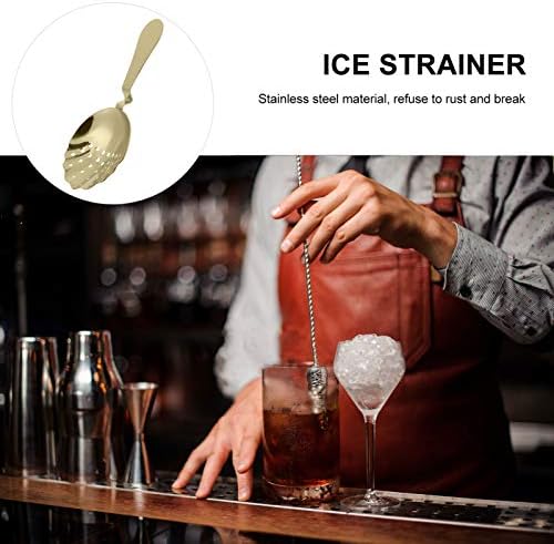 Sturdy Stainless Steel Cocktail Strainer Spoon by DOITOOL for Home Bar