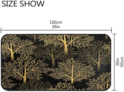 Golden Autumn Tree Anti-Fatigue Kitchen Mat