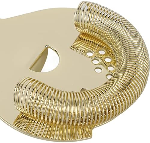 Noonedibs Stainless Steel Cocktail Strainer Professional Design Gold