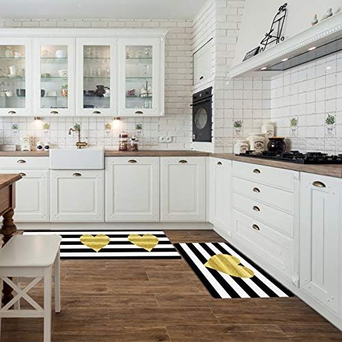 Heart-Shaped Kitchen Mats for Valentines Day