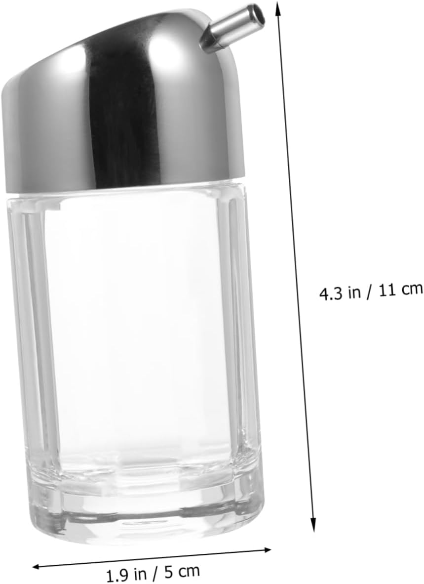 SleekSturdyAcrlicStainless Steel70ml CapacityLeakproof Condiment Bottle