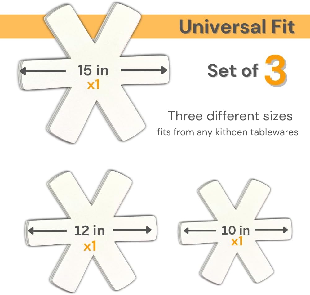 Pot and Pan Protectors Set of 3 3 Different Sizes