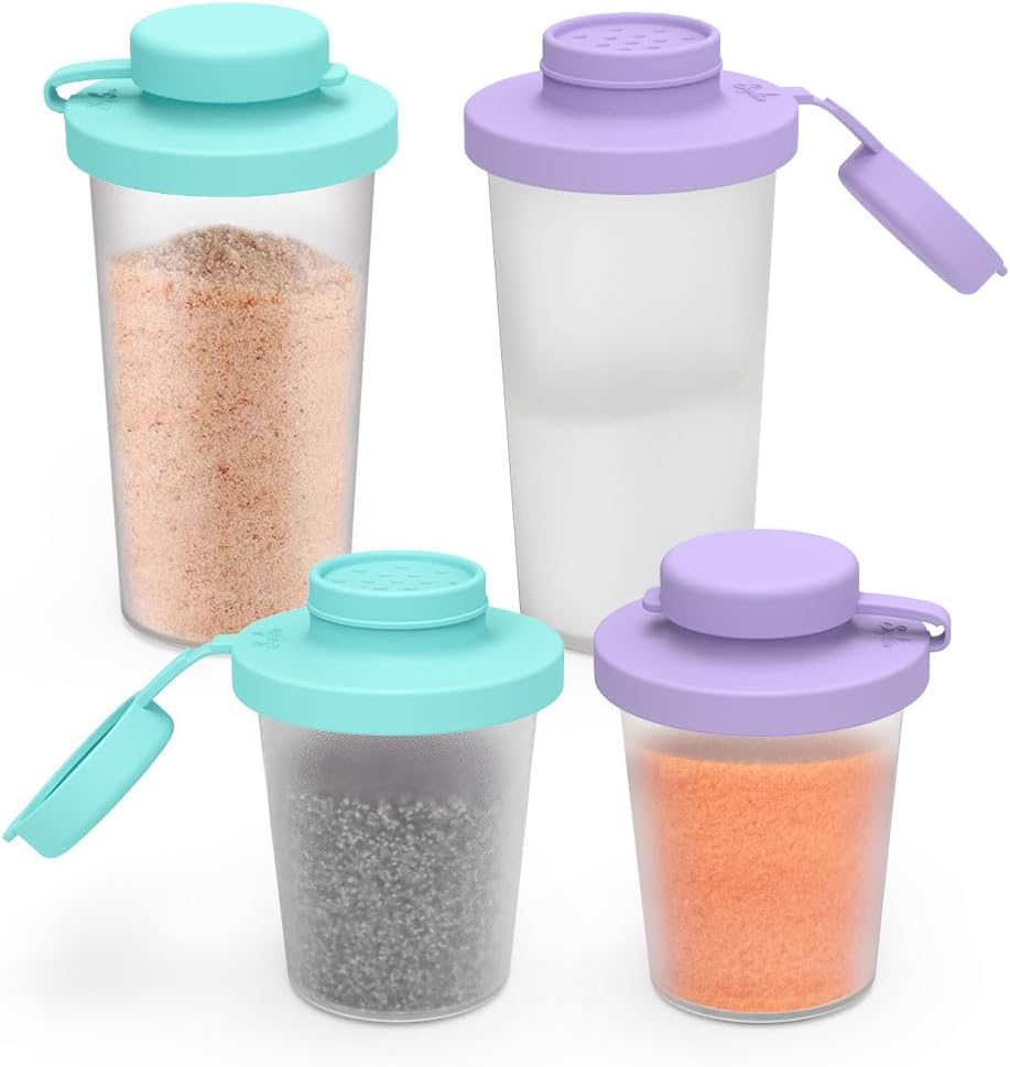 Reusable Silicone Salt and Pepper Set