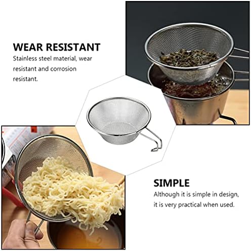 Fishing GlassSoup Skimmer Stainless Steel Strainer for Noodles Tea Eggs