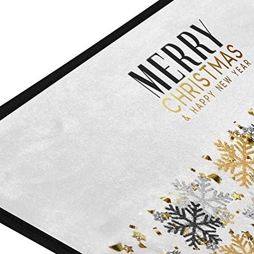 Rashu Kitchen Rug Mat Anti Fatigue Christmas Background Anti Fatigue Matte Rug 2039