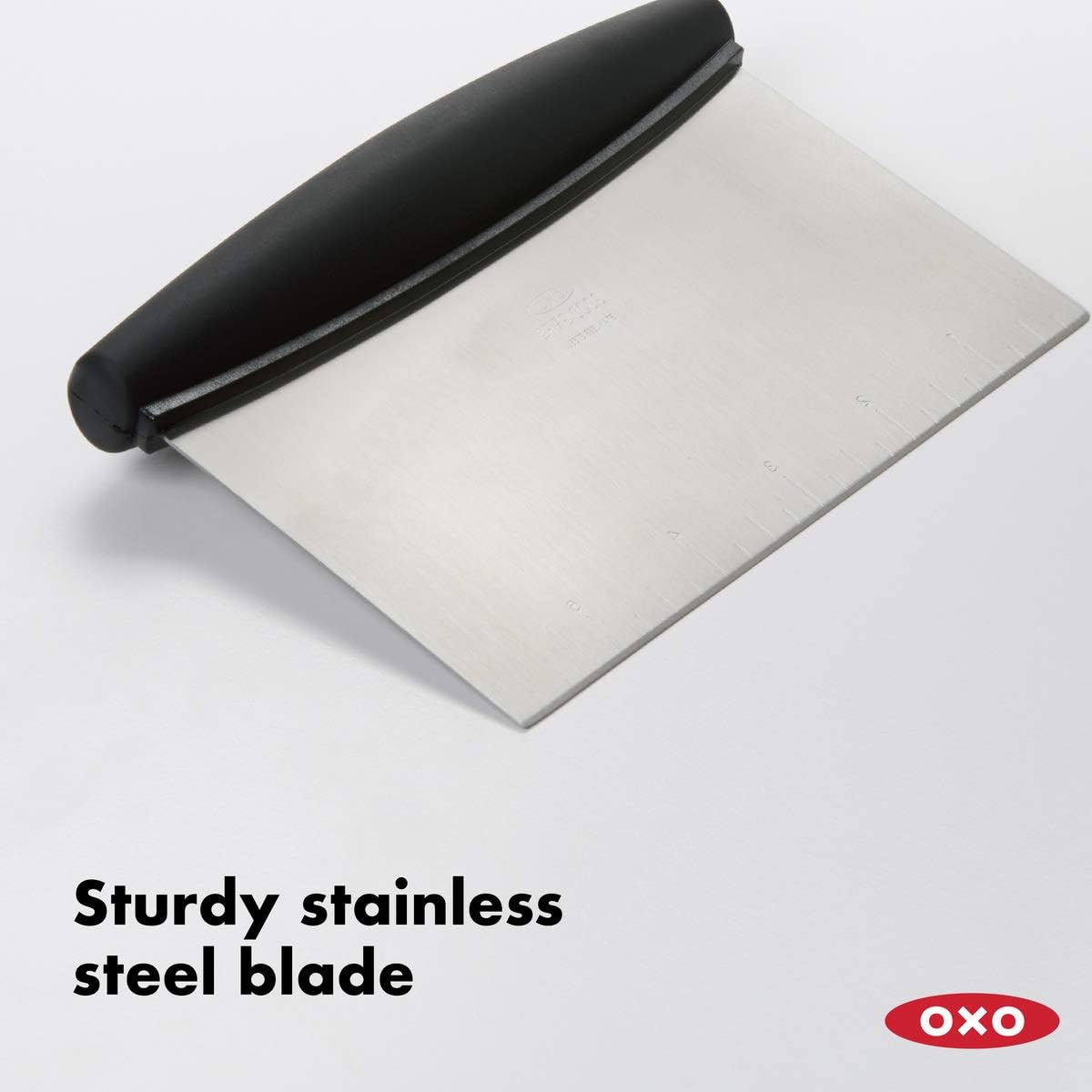 Oxo Good Grips Cast Iron Brush Stainless Steel Scraper Chopper Bundle